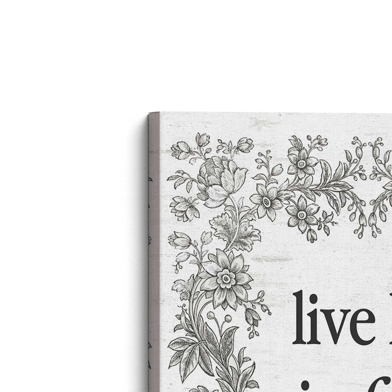 «Live Life in Full Bloom» par Art texturé, Toile non encadrée, L 30 x H 40, Ne s’applique pas