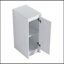 Armoire de rangement de salle de bain autoportante 12 po, portes à fermeture douce, blanc brillant (emballage KD)