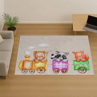 Geometric Shapes Area Rug