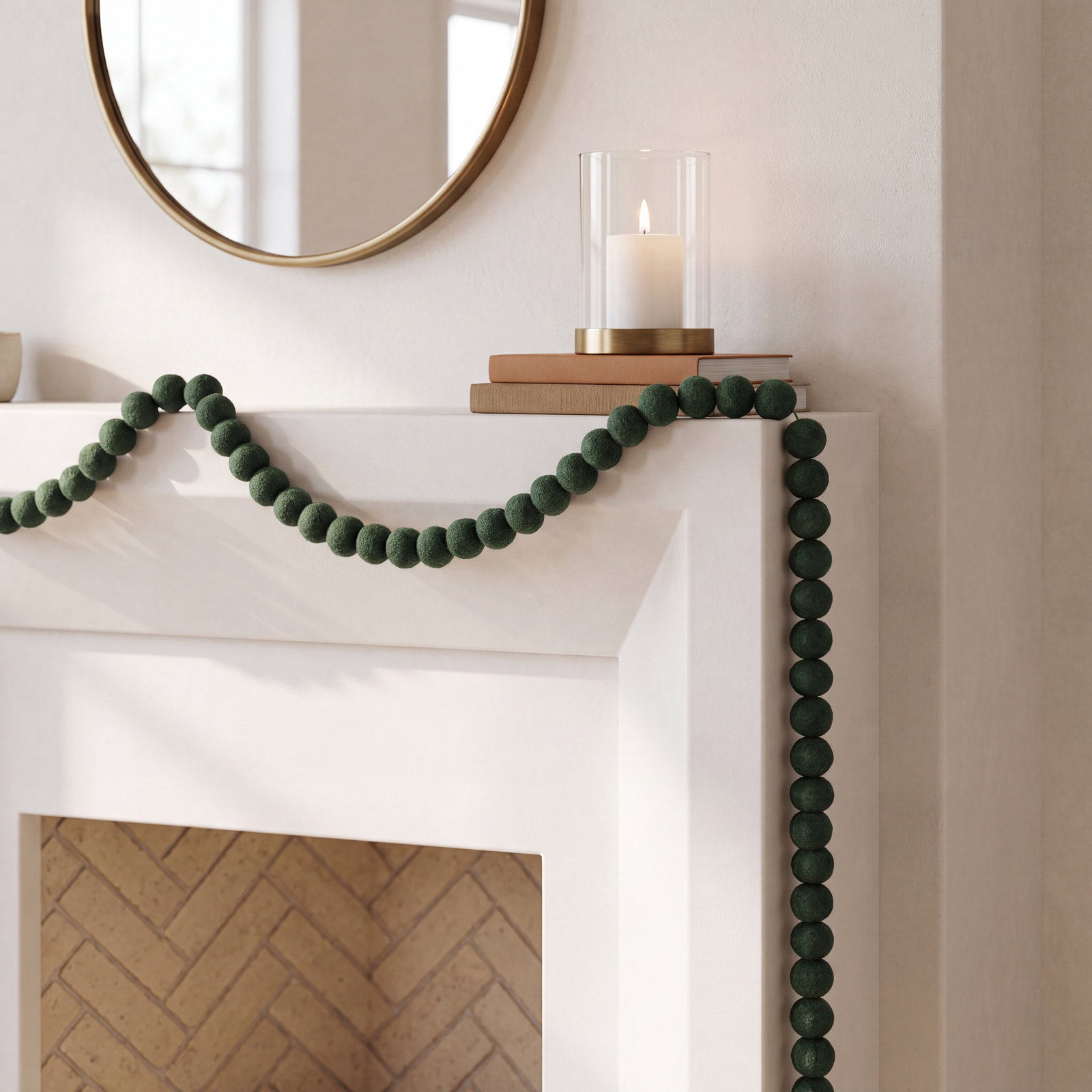 Cheniece 6' Green Bead Novelty Garland