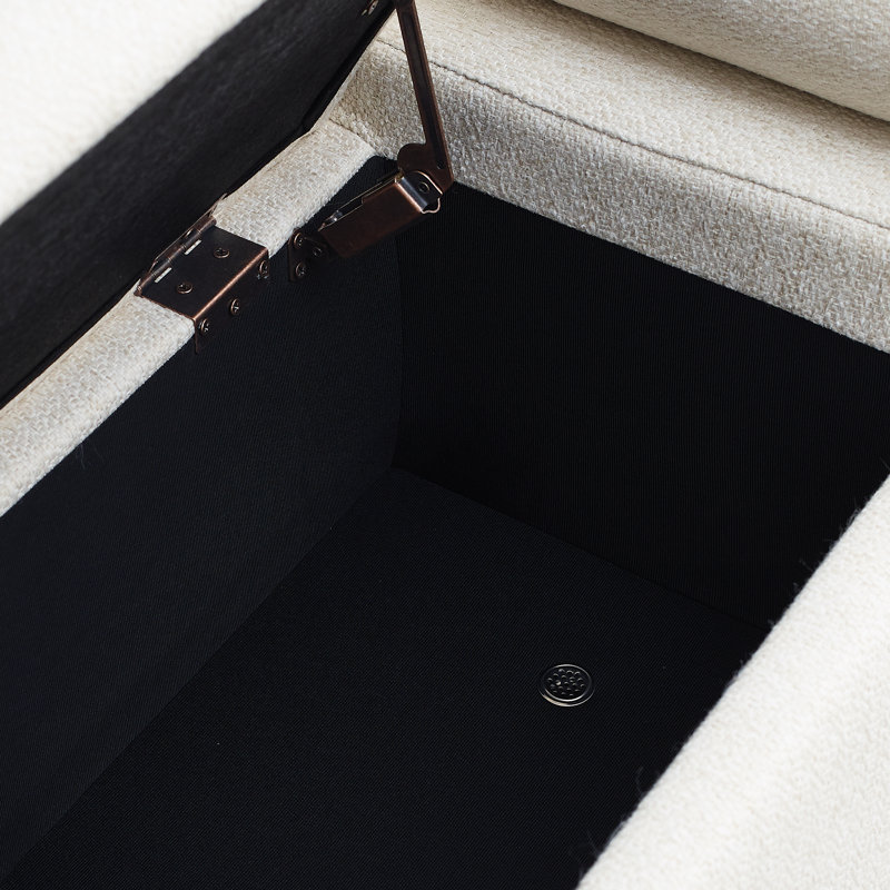 Repose-pieds, Velours beige