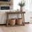 Lukasik 43.3" Traditional Console Table With Curved Edge Top-1670600185