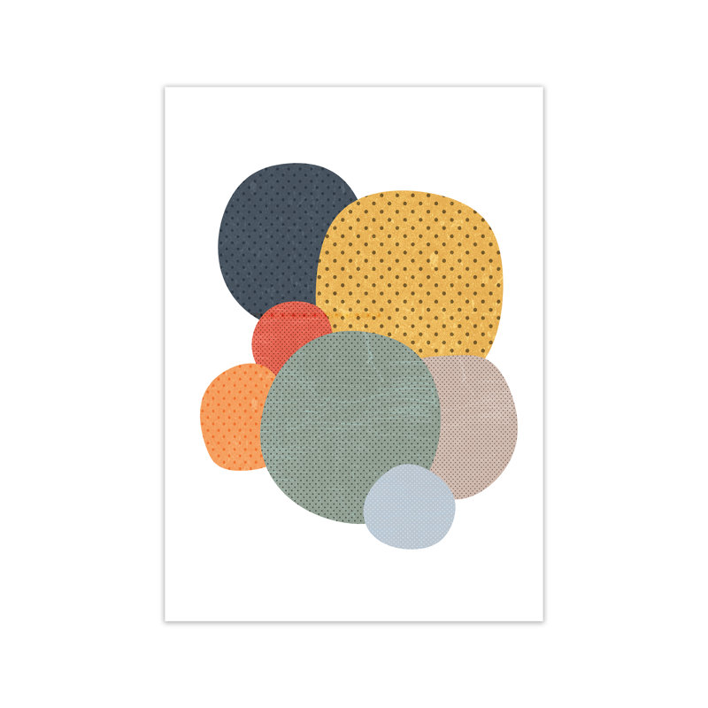 Fun Abstract Nursery Shapes Original - Print, No Frame, 42cm H x 30cm W x 1cm D