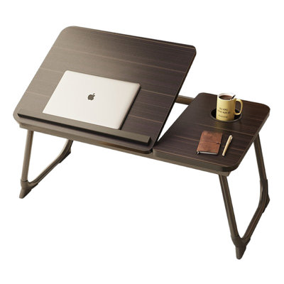 Folding Bed Table with Holder for Laptop, Pad, Book