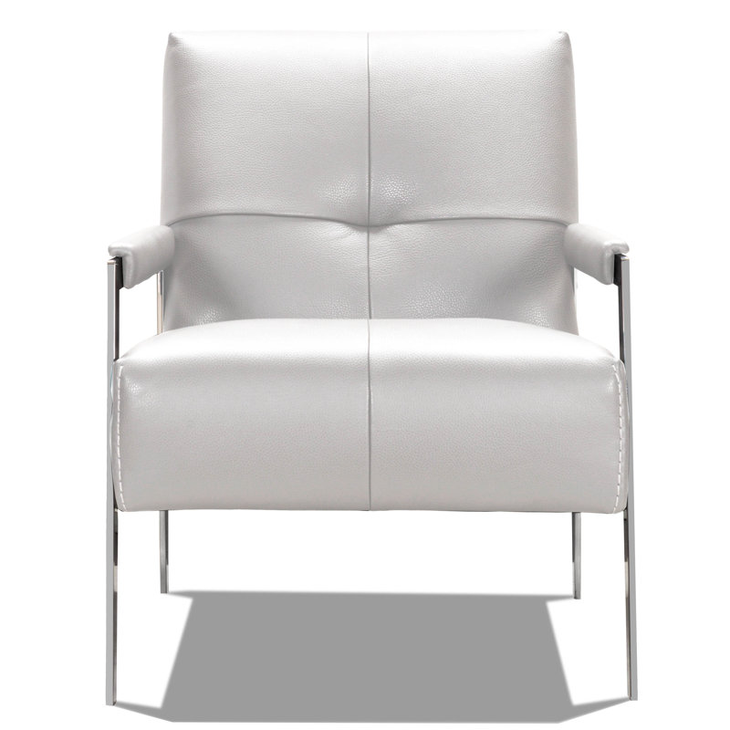 Fauteuil en cuir fleur 25 po Dade