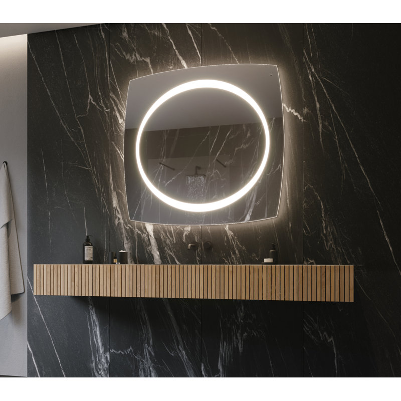Miroir mural/salle de bain illuminé meuble-lavabo Frode