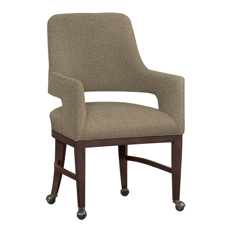 Chaise avec accoudoirs Josie, Tabac, Noisette 9508