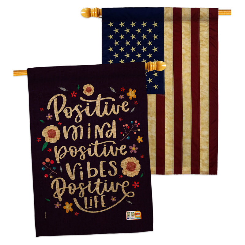 Drapeau de maison en polyester / mélange 40 po x 28 po