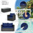 4 Pcs Patio Rattan Furniture Set Cushioned Sofa Chair Coffee Table