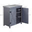 Armoire de rangement extérieure avec tablette pour outils de jardin ou accessoires de piscine-1405211230