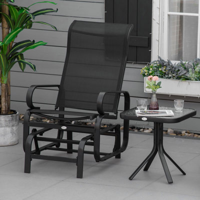 Fauteuil oscillant d'extérieur Outsunny