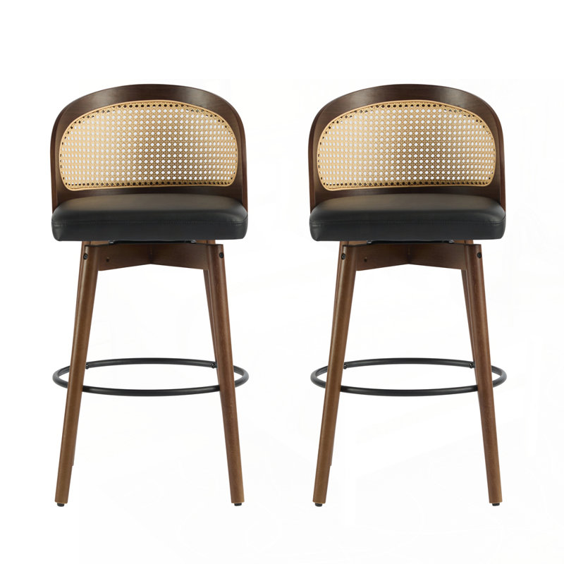 Ensemble de tabourets de bar en bois d'hévéa de qualité supérieure pour un confort et un style ultimes