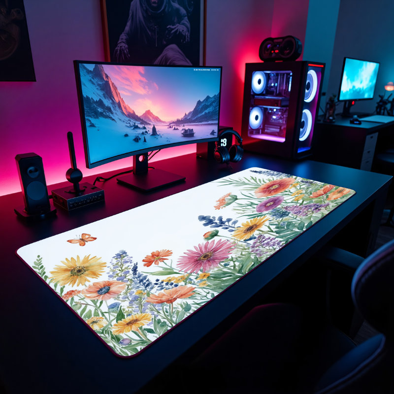 Polyester Desk Pad, 31.5x15.5