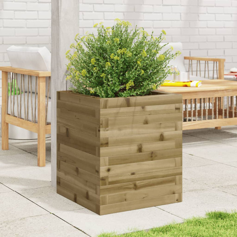 Amiela Planter Box, Impregnated, 46cm H x 40cm W x 40cm D