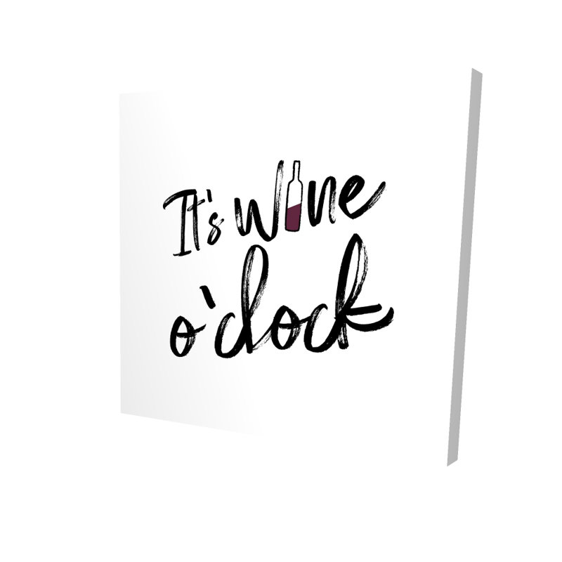 It's It's Wine O'loge II, toile | Décoration de cuisine blanche