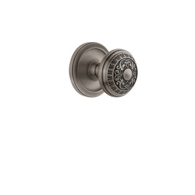 Grandeur Circulaire Rosette Privacy with Windsor Door Knob