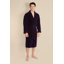 100% Cotton Mid-Calf Bathrobe with Pockets-75051955