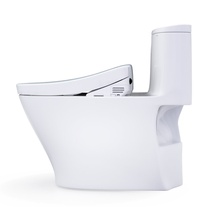 TOTO® WASHLET®+ Nexus® 1G® One-Piece Elongated 1.0 GPF Toilet and WASHLET S5 Bidet Seat, Cotton White - MW6423446CUFG#01