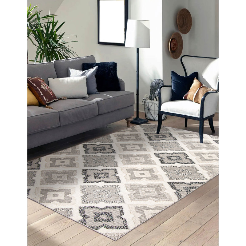 Arael Geometric Indoor Rug, Rectangle 8' x 10'
