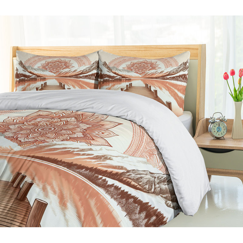 Lake Duvet Cover, Queen Duvet Cover + 2 Standard Shams