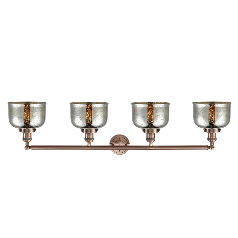 Éclairage pour salle de bain 4 lumières Alinea, Ampoule non incluse, Cuivre antique