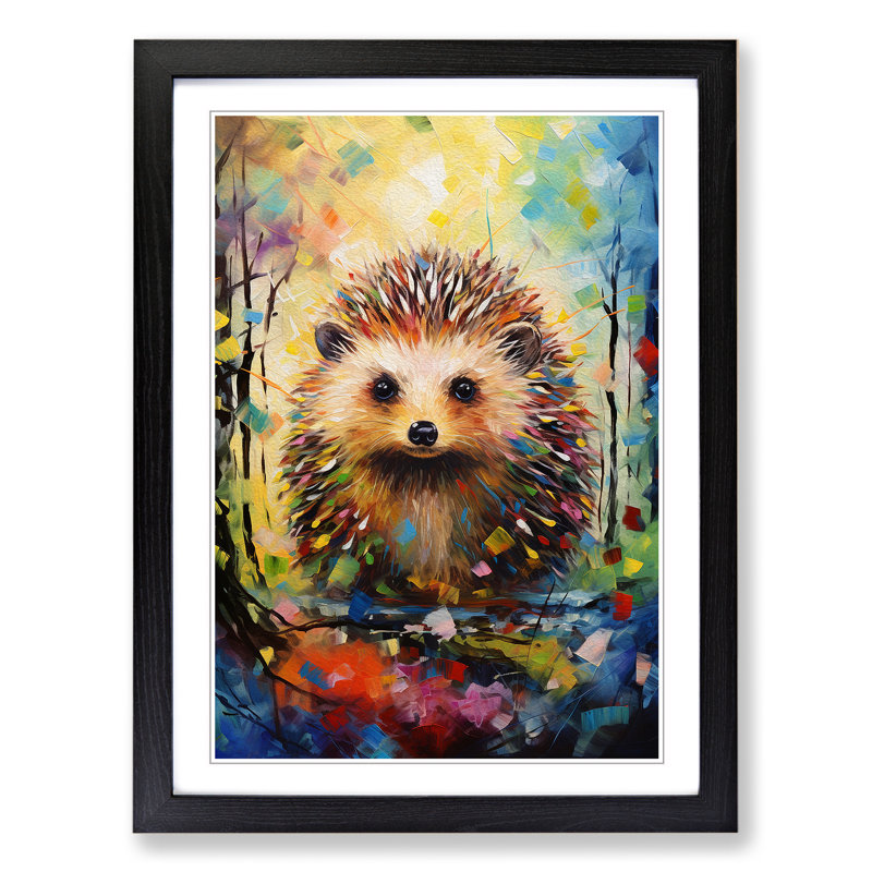 Hedgehog Expressionism No.2 - Framed Print
