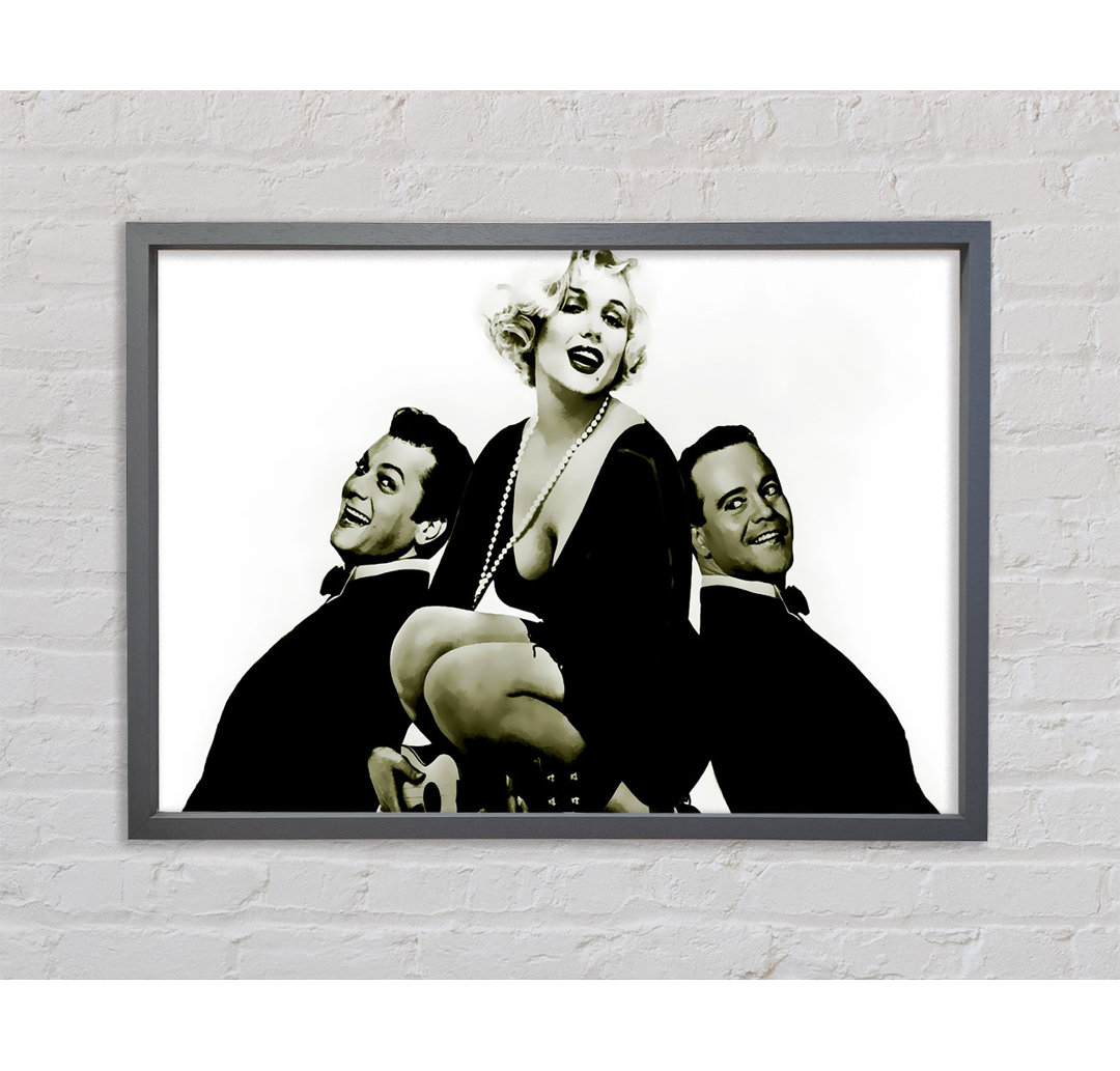 Marilyn Monroe und die Jungs Gerahmter Druck