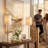 Buffet Lamps Elegant 28.5" Tall Table Lamps with Marble Base Brass Finish Stem and Linen Shade for Living Room Dining Room Entryway Farmhouse Lighting Decor -1054362006