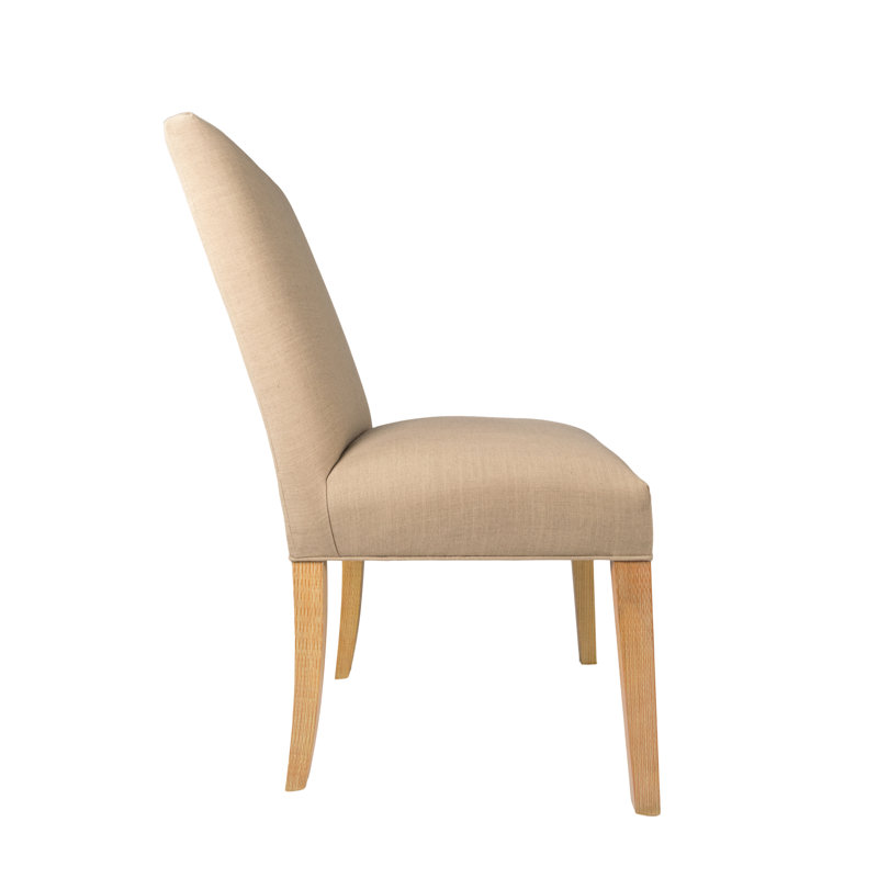 Aulait 19'' H Upholstered Dining Chair, Pebble
