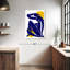 Silhouette de femme abstraite sur toile-1213550804