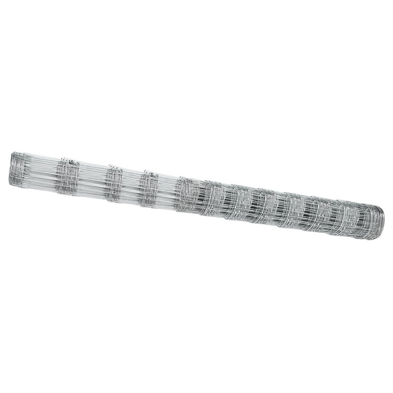Vidaxl Field Fence Galvanised Steel, 140cm H x 5000cm W
