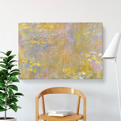 Water Lilies Lily Pond Vol.30 by Claude Monet - Wrapped Canvas