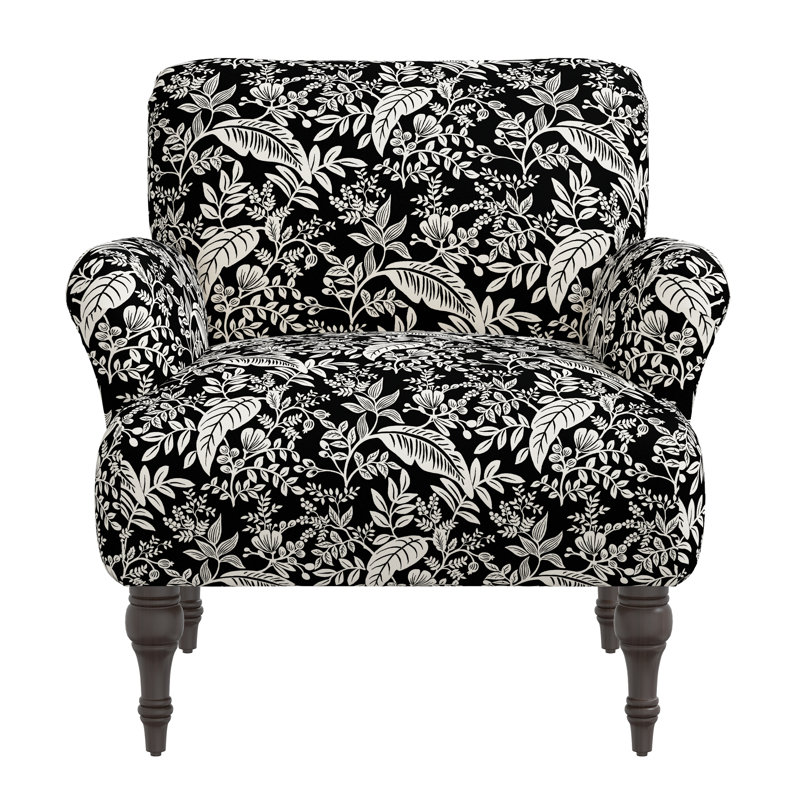 Fauteuil Bristol, Auvent Rpc noir et lin crème, Espresso