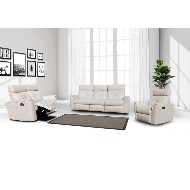 Latitude Run® gris clair Ch, Cuir véritable blanc