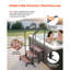 Escalier de spa avec rampe, escalier extérieur de spa à 3 marches, échelle de piscine hors-sol / gonflable de 25,2 pouces de largeur avec capacité de poids de 550 lb, multi-usage pour porche, patio, terrasse, remorques