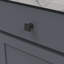 Poignée carrée collection Brownstone - bouton d'armoire 1-1 / 8 po x 1-1 / 8 po noir mat - Quincaillerie transitionnelle pour tiroirs et armoires-49413606-109237418