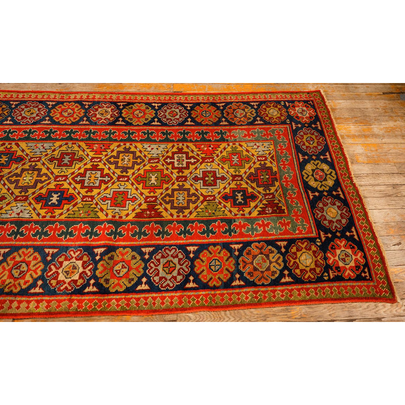 Tapis de couloir de style tribal des années 1880