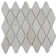 2" x 4" Marble Octagon and Dot Mosaic Tile