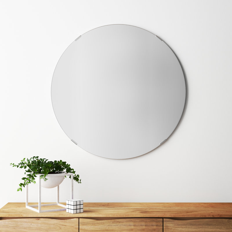 Miroir de coiffeuse sans cadre Samonie, 35 po x 35 po