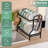 Two-Tier Dish Drying Rack - Sturdy Steel Frame, Cutlery Holder, Cutting Board Hooks & Drip Trays