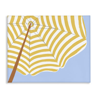 Art mural sur toile jaune et blanc par June Erica Vess