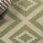 Fidel Diamond Tribal Green/Cream Indoor/Outdoor Rug-309547539