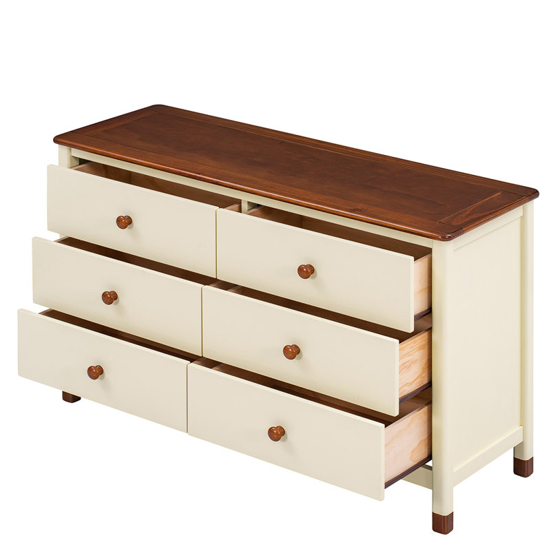Commode d'appoint en bois massif, Noyer