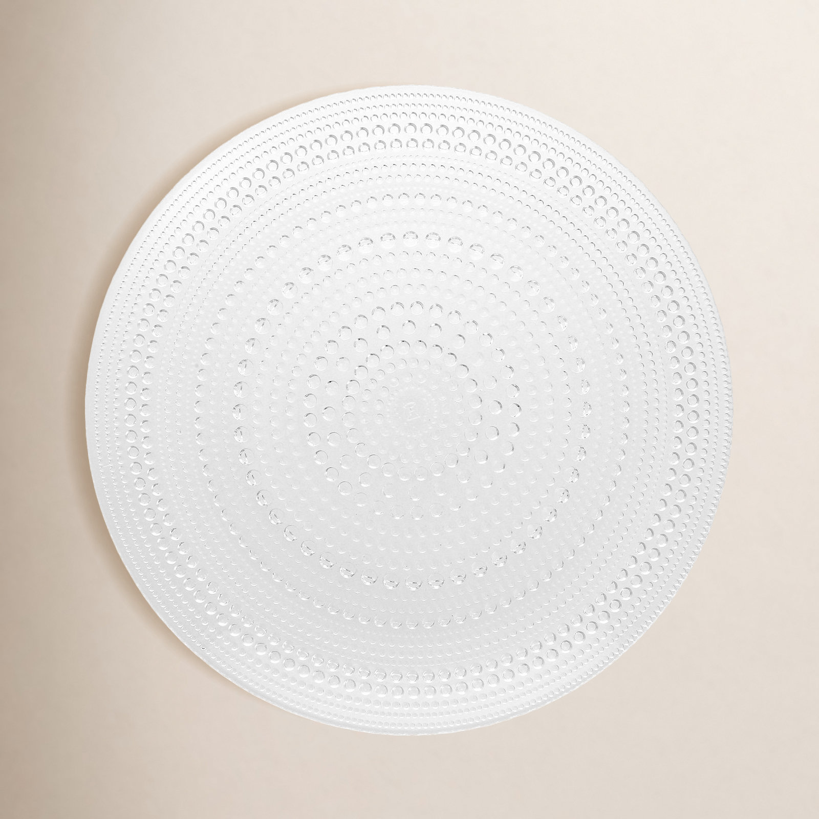 13" Dinner Plate, Clear