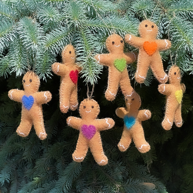 Ensemble de 7 figurines décoratives Rainbow Ginger Friends