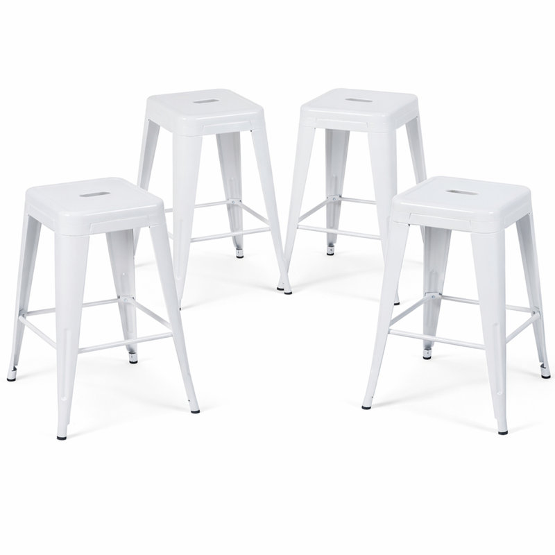 Counter Height Stool, 4, White