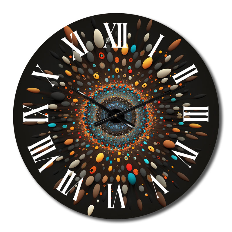 Horloge murale en métal Sighild, Moyenne