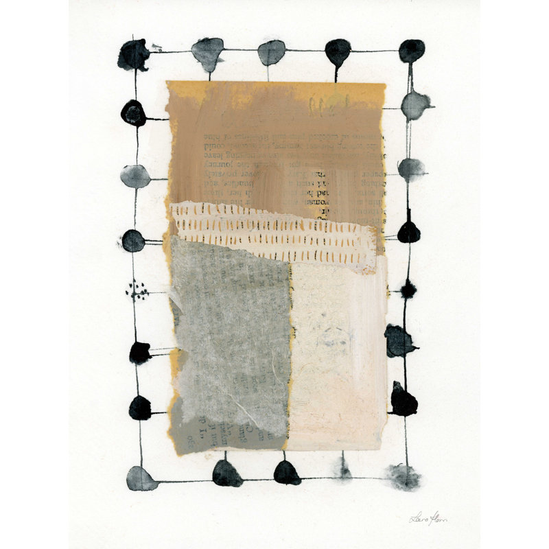 Collage neutre II V2, H 48 po x l 36 po