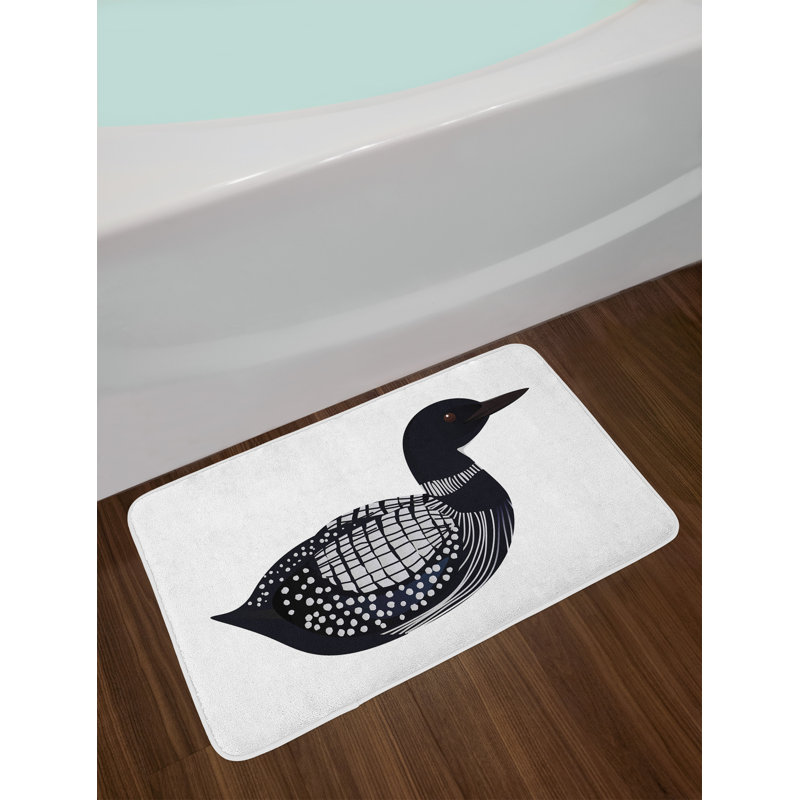Tapis de bain East Urban Home, envers antidérapant, 30,2 po x 20 po, magenta vermillon