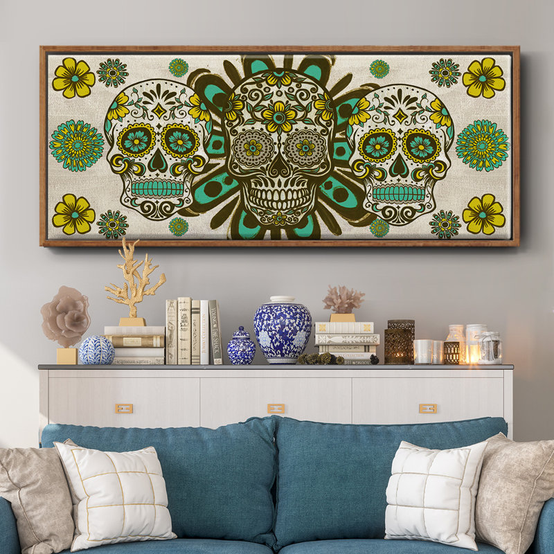 Collection Dia de los Muertos, toile D encadrée, H 20 po x l 50 po